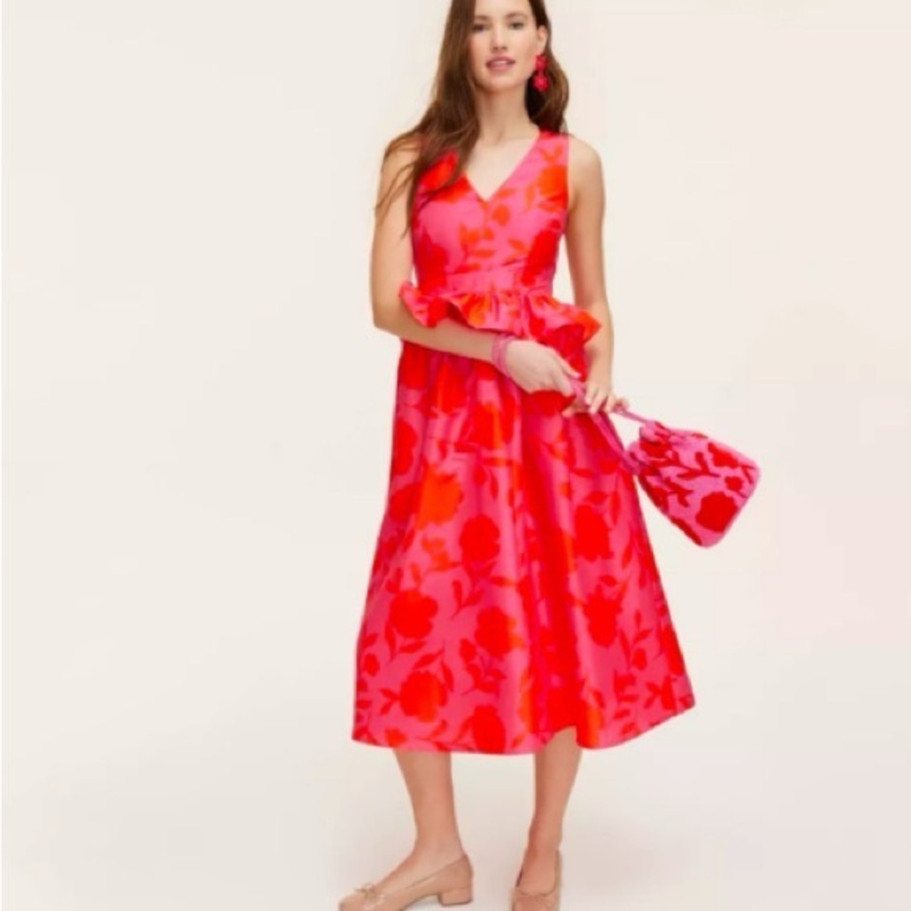 NWT. Kate Spade x Target. Floral Peplum Sleeveless Dress. Size 2.